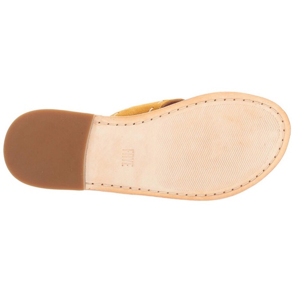 Frye Pickstitch Slide Avery Flat Sandals, Sz 8,8.5 - Picture 4 of 8